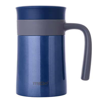 

MIGO stainless steel insulation desk cup 035L male ladies office cups sky blue