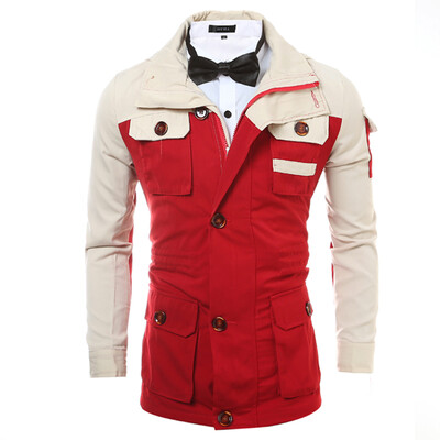 

Within Zipper Fight Color Multi-bag Men's Jacket Coat