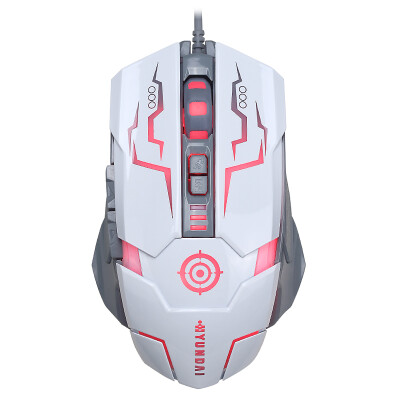 

Hyundai (HYUNDAI) HY-G11 luminous gaming gaming mouse weight LOL CF game white