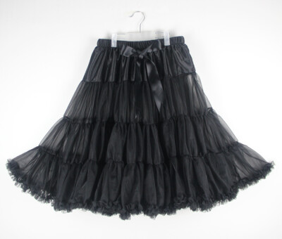 

B&N Woman 63cm One Layer Long Petticoat Tulle Pettiskirt Tutu Skirt Rockabilly