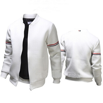 

Mens Hoody Jacket Coat Two Color Blocked Lightweight Fleece Jacket
