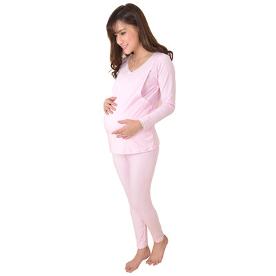 

Pigeon Mommy Maternity Monthly Postpartum Питание Йогурт Lactating Комплект белья B7048 Розовый XXL