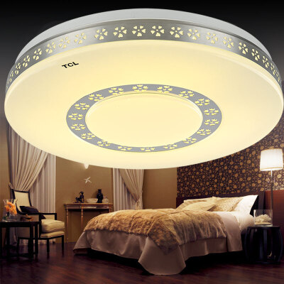 

【Jingdong Supermarket】 TCL lighting led ceiling lamp living room lamp bedroom lamp round restaurant lighting lamp star light shining 32W three paragraph color 490 * 85mm