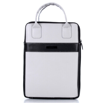 

Variety Cat (baibianmao) McKaren (vertical) series of men and women Apple Lenovo fashion business casual notebook water splashing computer bag handbag 14 inch gray