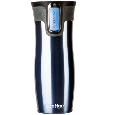 

Contigo кружка из нержавеющей стали кружки горшка открытого автомобиля чашка автомобиля 450мл светло-голубая HBC-WLP018