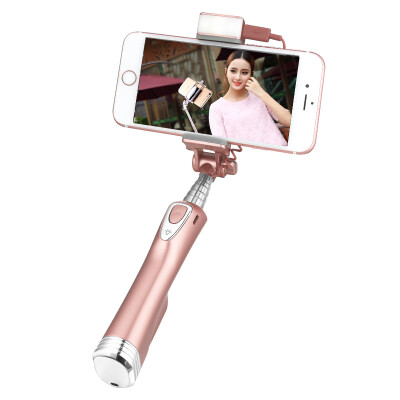 

BIAZE U18 wireless Bluetooth mini self-timer pole rose gold telescopic self-timer self-timer artifacts fill light for Apple 7p / Samsung / millet / Meizu, etc