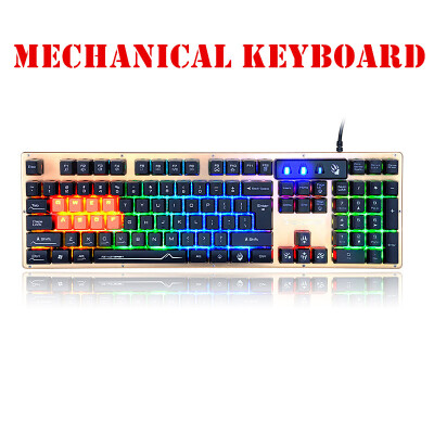 

Gaming Wired Mechanical Keyboard LED Backlit with Tactile Anti-Ghosting Programmable