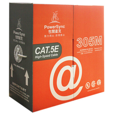 

Package Power CLN5GNR8305M Engineering Cable CAT5E Ultra Category 5 Twisted Non-shielded FCL Cable Wiring 305m