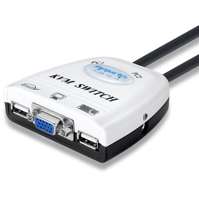 

KS-104A KVM Switch Auto 4-Port Original Line PS2 Interface Mouse Keyboard Multi-Computer / Monitor Switcher Sharing