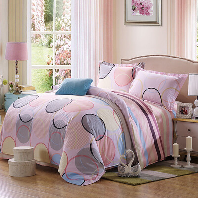 

SHENGWEI cotton bed set/bed kit (duvet cover/fitted sheet/pillow case
