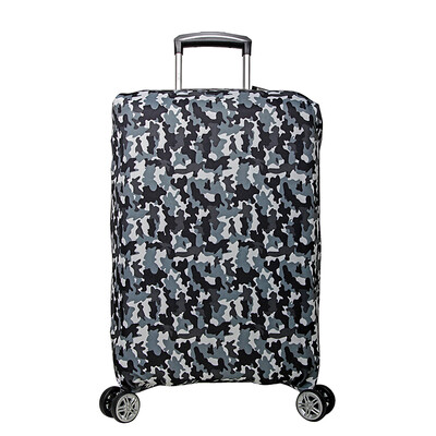 

Binhao BINHAO high elastic suitcase protective sleeve trolley case suitcase case S code safety dust cover 2607 camouflage black 20-22 inch