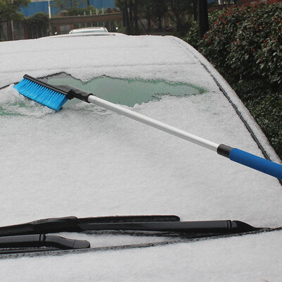 

YUECAR telescopic snow shovel car snow shovel does not hurt the car paint snow brush winter deicing shovel aluminum rod short paragraph