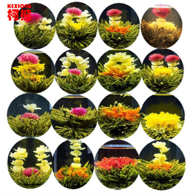 

16 Kinds of Handmade Blooming Flower Tea Chinese Ball Blooming Flower Herbal tea Artificial Flower Tea Health Care Products 130g