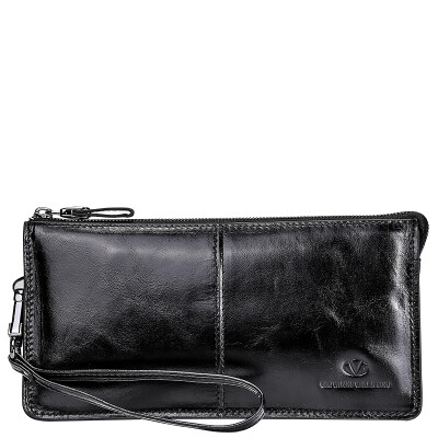 

Giovanni Valentino (GIOVANNI VALENTINO) Men's Handbag Leisure Ngau Tau Leather Multifunctional Purse Business Hand Bag 710901510 Black