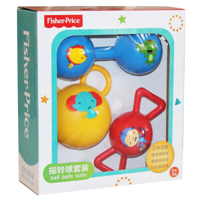 

Fisher Price Children toy ball baby fitness ball racket ball set (three ball mixed) F0912