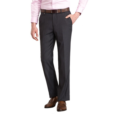 

JOEONE men's fashion casual classic business imitation wool trousers JA265021T gray 88