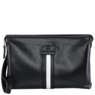 

Giovanni Valentino (GIOVANNI VALENTINO) Men's Handbag Leisure Ngau Tau Leather Multifunctional Purse Business Hand Bag 710862510 Black