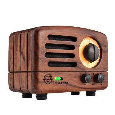 

Elvis MAOKING small prince walnut logs portable Bluetooth speaker paperback standard version