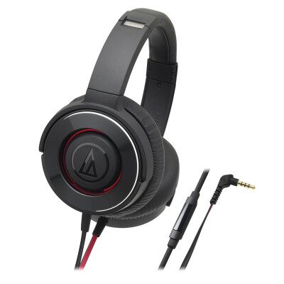 

Audio-Technica ATH-WS550iS Portable Smartphone Headset Black Red