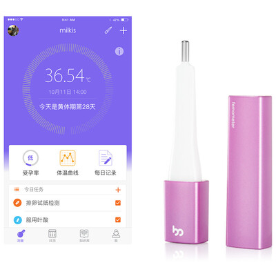 

Стик-метровый BT-A41 электронный смарт-женщина овуляция основа термометра измеряется подготовить беременную контрацепцию Перл Уайт