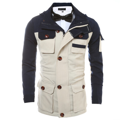 

Within Zipper Fight Color Multi-bag Men's Jacket Coat