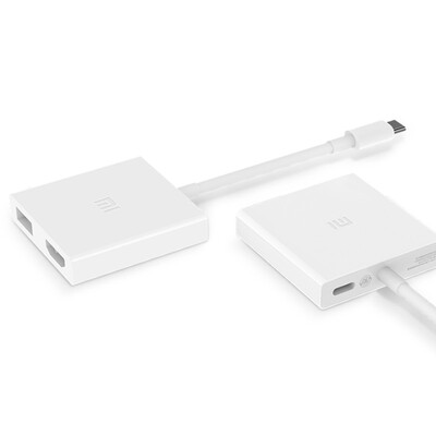 

Просо (MI) ноутбук USB-C к HDMI многофункциональный адаптер смарт-заряд Apple MacBook с белым