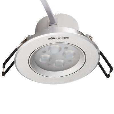

NVC LED Spotlight Adjustable Angle Ceiling Spotlight E-NLED164D Sand Silver White 3W