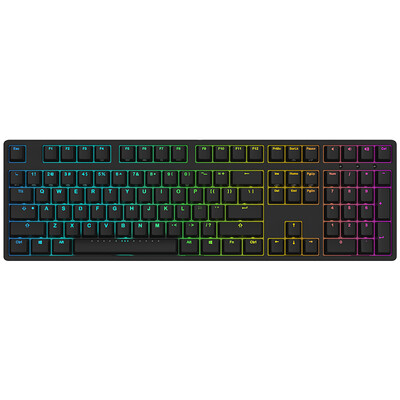

ikbc F-108 RGB Symphony Backlight Механическая клавиатура 108 Ключ Оригинальная черная черная черная