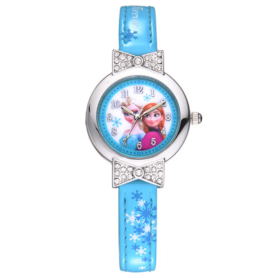 

Дисней (Disney) часы кожа мультфильм смотреть детям смотреть Frozen девушка TZ-21055L1