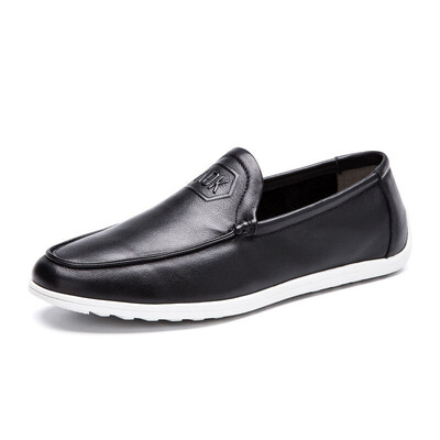 

Aokang (Aokang) Korean version of the fashion comfortable daily casual leather shoes pointed feet low shoes 165211682 black 43 yards