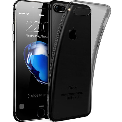 

ESR) iPhone7 Plus mobile phone shell Apple 7plus phone shell / mobile phone sets of silicone drop protection shell color zero sense of the series of gel black