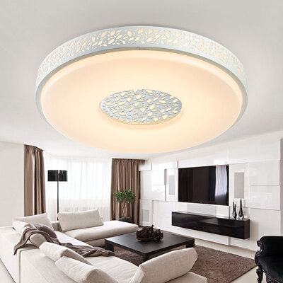 

Midea Midea LED ceiling lamp bedroom lamp living room study lamp round white light simple 36w lattice