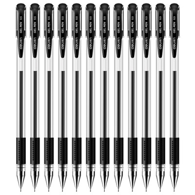 

Deli 6601 boxed 05mm practical semi-syringe pencil black 12 pcs box