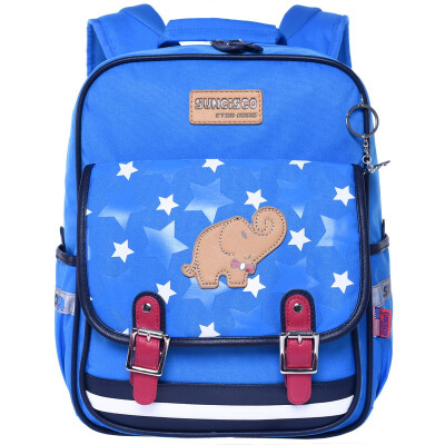 

SUNSSCO (SUNCISCO) children's bags British style primary school students bag leisure simple fashion backpack bag CFL0011B light blue