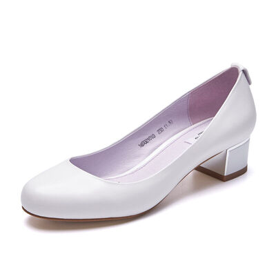 

Aokang Women's Fashion Simple Round Head Chunky Heel Shoes 165021010