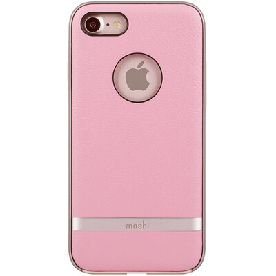 

Moshi Apple Apple iphone7 mobile phone sets of anti-fall leather protection shell double composite structure iPhone 7 Napa Merlot powder