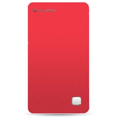 

COOL-FISH Wireless Hard Drive WIFI Mobile Storage Device 2TB USB30 Mobile Access Mobile Hard Red