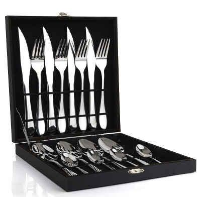 

Jingdong supermarket] Jilui chopsticks spoon / knife and fork steak table knife fork spoon Western table with 16 sets of sets of CZ5059 tableware four copies