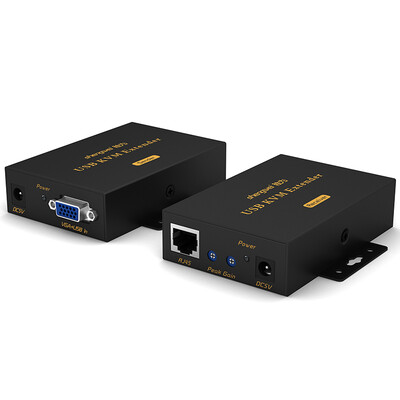 

Wins shengwei KEC-1300AB KVM Extender 300 meters VGA to rj45 single cable network extension transmitter USB port mouse&keyboard signal amplifier