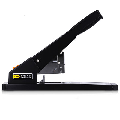 

Deli 0396 Stretch Leather Thick Heavy Duty Industrial Stapler 210 sheets Paper 236 2323 Black