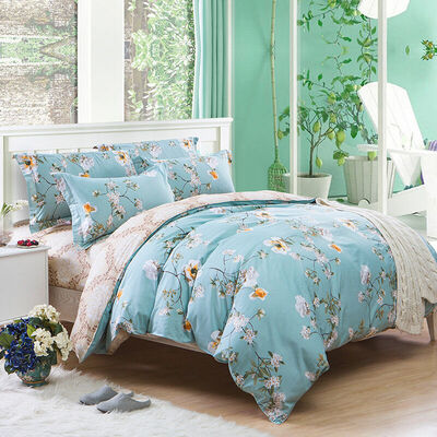 

JIUZHOULU cotton student bed set (duvet cover/fitted sheet/pillow case)1.2m bed