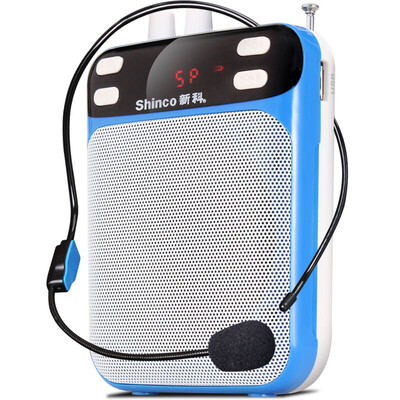 

Shinco M30 portable digital loudspeaker high power small bee loudspeaker teaching dedicated teacher guide card player player singing machine blue