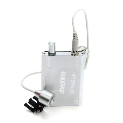

Batteries Portable Silver LED Head Light Lamp for Dental Surgical Medical Binocular Loupe 180184