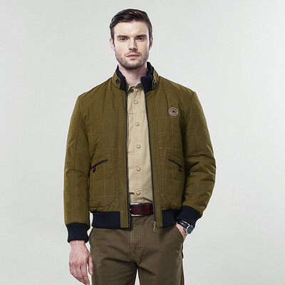 

Trendy Men Jacket Thick Winter Coats Fashion Solid Full Sleeve Stand Collar Warm Coats Cheap Clothing