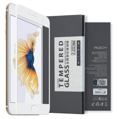 

Locke ROCK iphone7 full screen film anti-Blu-ray full screen steel film Apple 7 mobile phone film HD protective film white