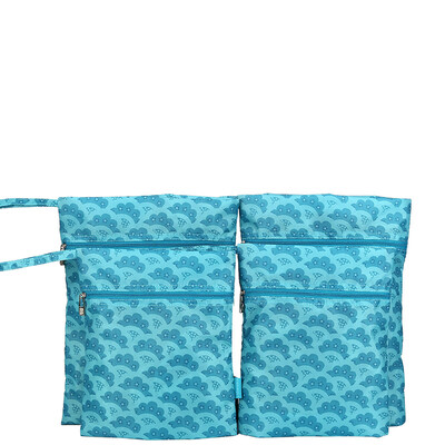 

MOMOgirl female travel clothing storage bag finishing bag M9514 lake fan dance