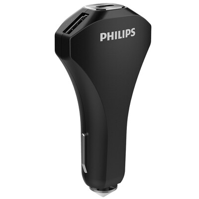 

Philips dlp2012 автомобиля Зарядное устройство двойной Порты USB QC 3.0/Тип-C/Quick Мощность для IPhone Sumsang selphone smart тел