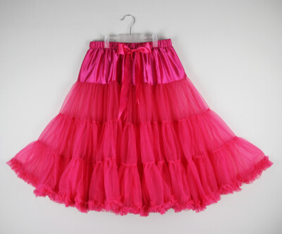 

B&N Woman 63cm One Layer Long Petticoat Tulle Pettiskirt Tutu Skirt Rockabilly