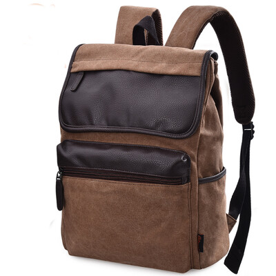 

DouguYan Canvas PU плеча сумка Мужская корейская повседневная сумка для путешествий сумка G00209 Brown