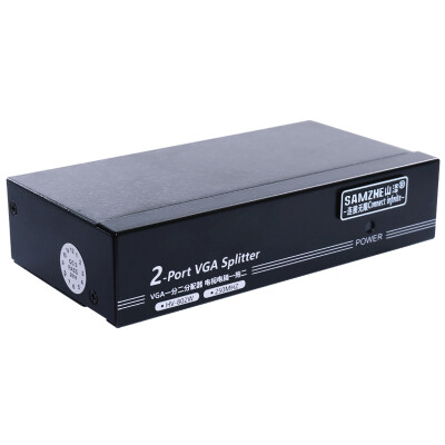 

Shanze (SAMZHE) HV-802W VGA-сплиттер 2 (250MHZ) один на два видеоразделителя высокой четкости один два компьютера TV 1 минута 2/1 перетащить 2 / делитель